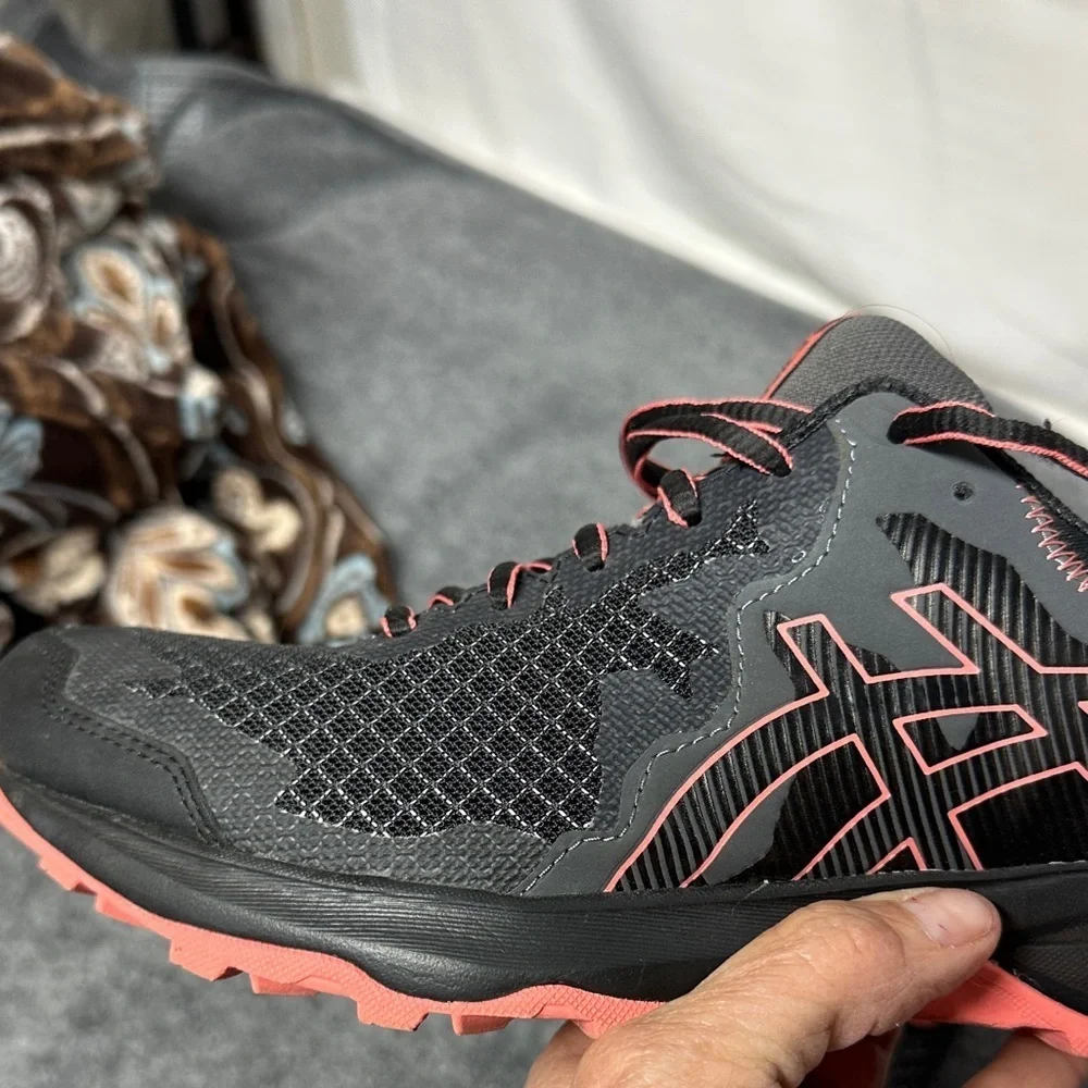 Asics Gel Sonoma 4 Women's Trail Hiking Shoes Size 10.0 Black Coral EUC!